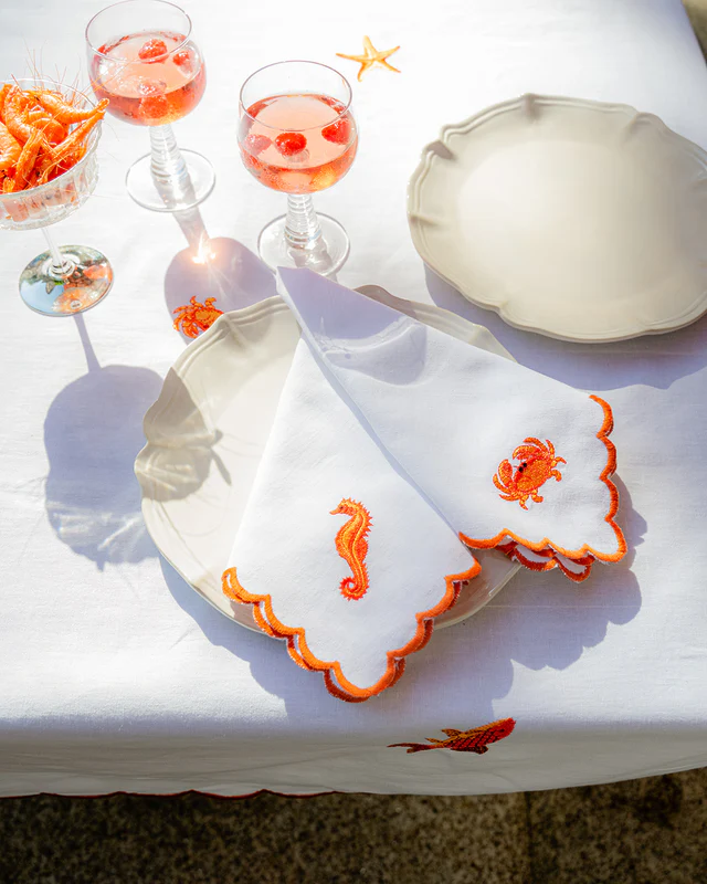 Orange Crab Napkin - Image 4