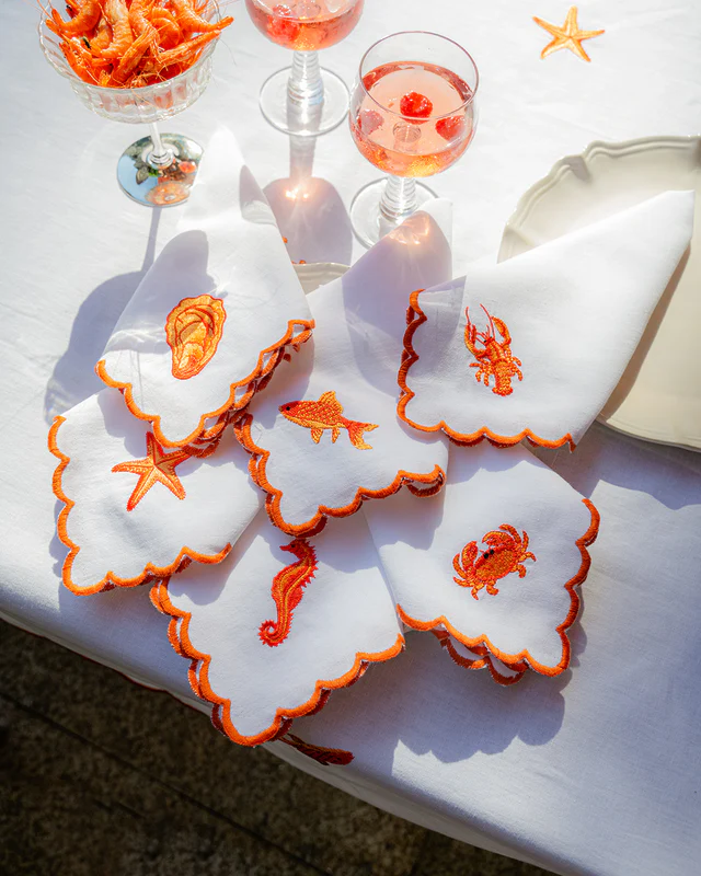 Orange Crab Napkin - Image 3