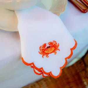 Orange Crab Napkin
