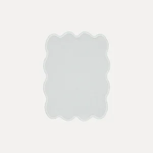 White Cocktail Napkin with White